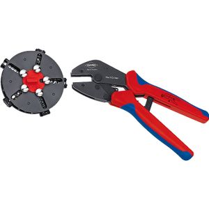 Knipex 97 33 02 kabel krimper Krimptang Blauw, Rood