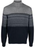 Corneliani pull en cachemire à col roulé - Gris