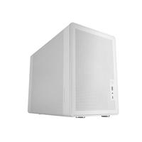 MARS GAMING MC-XPRO, Ultrakompact MicroATX Behuizing, Mesh Paneel Design, 120mm Achterventilator, Mesh 360° Koeltechnologie, Dual PSU Compatibiliteit voor ATX en SFX, Mini-Tower PC USB-C, Wit
