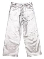 MM6 Maison Margiela Kids pantalon ample à effet métallisé - Argent