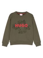 HUGO KIDS sweat à logo imprimé - Vert - thumbnail