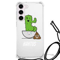 Samsung Galaxy S23 Stevig Bumper Hoesje Cactus Poo