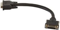 ⚘ DVI-I Dual Link Digital Analoge Port Saver verlengkabel M/F - DVI-I stekker op bus, 15,2 cm (6 inch) - 2560x1600 (DVIEXTAA6IN)