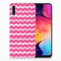 Samsung Galaxy A50 TPU bumper Waves Pink - thumbnail