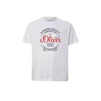 s.Oliver Big Size T-shirt Plus Size met printopdruk wit