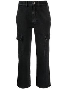 7 For All Mankind jean crop à poches cargo - Noir