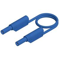 Zekerpunten [strips plug 4 mm - bar stekker 4 mm] 0,50 m blauw SKS Hirschmann MLS WS 50/2 5 bl