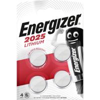 Energizer Knoopcel CR2025 3 V 4 stuk(s) 163 mAh Lithium CR2025 - thumbnail