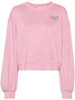 PINKO sweat en coton à motif Love Birds - Rose