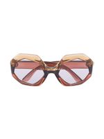 Gucci Eyewear lunettes de soleil à monture géométrique - Rose