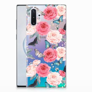 Samsung Galaxy Note 10 Plus TPU Case Butterfly Roses