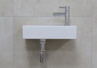 Mueller Mini Rhea 36x18x9cm fonteinset mat wit met Chroom kraan rechts