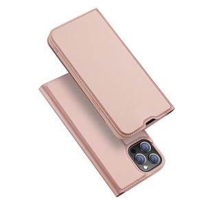 Dux Ducis - Slim bookcase hoes - iPhone 13 Pro Max - Rose Goud