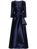 Alberta Ferretti robe longue à détail de nœud - Bleu - thumbnail