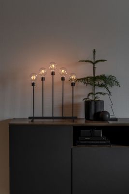 Konstsmide 3964-710TR LED-lantaarn Barnsteen LED Zwart Energielabel: F (A - G)