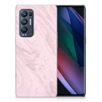 OPPO Find X3 Neo TPU Siliconen Hoesje Marble Pink - Origineel Cadeau Vriendin - thumbnail