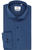 ETERNA 1863 Soft Tailoring Slim Fit Jersey shirt blauw, Effen