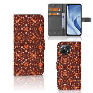 Xiaomi 11 Lite 5G NE | Mi 11 Lite Telefoon Hoesje Batik Brown