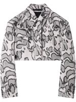 Stella McCartney veste crop Moth à motif en jacquard - Tons neutres - thumbnail