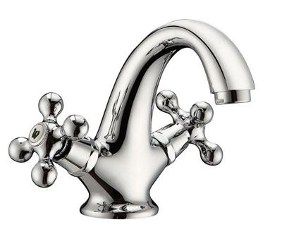 Schutte ELK tweegreepskraan wastafel, chroom Schutte ELK tweegreepskraan wastafel, chroom