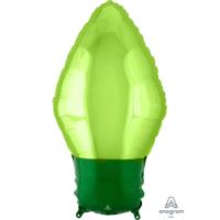 Amscan Folieballon Green Christmas Light Bulb 27 X 55 Cm Groen