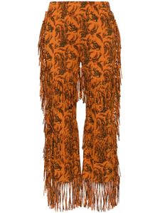 Alanui pantalon Monsoon à coupe droite - Orange