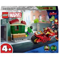 LEGO® MARVEL SUPER HEROES 76287 Iron Man met fiets en de Hulk - thumbnail