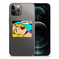 iPhone 12 Pro Max Silicone Back Cover Popart Oh Yes - thumbnail