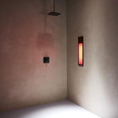 Sunshower Pure Black Infrarood Inbouwapparaat 19.9x61.9x10cm Half Body 1250watt Aluminium