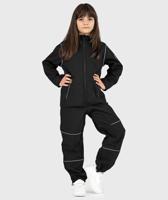 SET - Waterproof Softshell Hoodie And Shell Pants Black