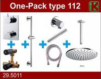 One-Pack Inbouwthermostaatset Type 112 Chr (30Cm) - thumbnail