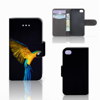 Apple iPhone 4 | 4S Telefoonhoesje met Pasjes Papegaai