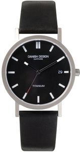 Horlogeband Danish Design IQ13Q323 Leder Zwart 18mm