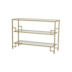 Light & Living Sidetable Sutera Glas, 120cm - Goud