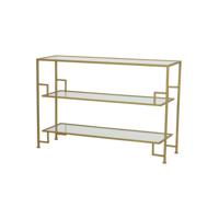 Light & Living Sidetable Sutera Glas, 120cm - Goud