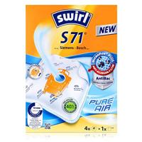 Swirl® S 71 EcoPor® stofzuigerzakken voor Siemens, Bosch, 4 zakken