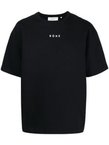 Róhe t-shirt en coton biologique à logo imprimé - Noir