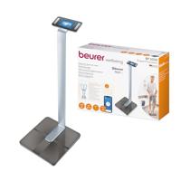 Beurer BF 1000 SuperPrecision diagnoseweegschaal, nauwkeurige weegschaal voor een lichaamsanalyse met app, meting van het percentage visceraal vet, aparte weergave van afzonderlijke lichaamsdelen