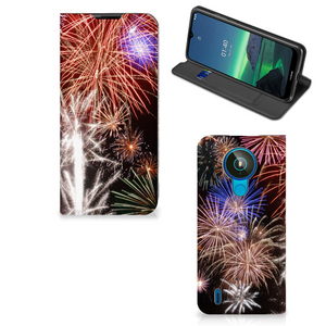 Nokia 1.4 Hippe Standcase Vuurwerk