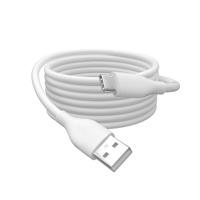 DIGITUS USB 2.0 aansluitkabel - 2m - USB-A naar Type-C - High-Speed 480 Mbit/s - 60W Power Delivery - flexibele siliconen kabel - wit - voor iPad, iPhone, Android smartphones, tablets, laptops
