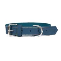 Gloria Nubuck Lederen Halsband (40cm) (Blauw), Blauw