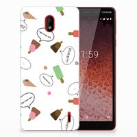 Nokia 1 Plus Siliconen Case IJsjes - thumbnail