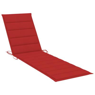 vidaXL Ligbedkussen 200x50x3 cm stof rood
