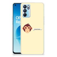 OPPO Reno 6 5G Telefoonhoesje met Naam Monkey