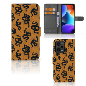 Telefoonhoesje met Pasjes voor Xiaomi Redmi Note 12 Pro Plus Snakes