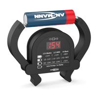 ANSMANN Batterijtester, betrouwbaar batterij- en accutestapparaat voor het weergeven van de resterende capaciteit, capaciteitsindicator voor accu's, batterijen en knoopcellen, werkt volledig zonder