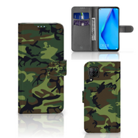 Huawei P40 Lite Telefoon Hoesje Army Dark - thumbnail