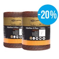 Gallagher Duopack Vidoflex 9 TurboLine Plus terra 2x1000m - 086436 - 086436 - thumbnail