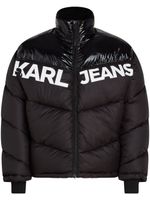 Karl Lagerfeld Jeans doudoune à logo imprimé - Noir