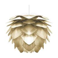 Umage Silvia Medium hanglamp brushed brass - met koordset wit - Ø 50